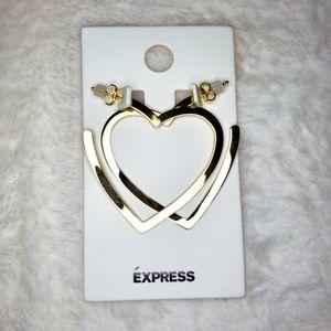 Heart Hoop Earrings